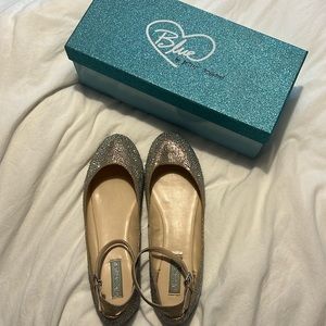 Betsy Johnson Champ Rhinestone Flats
